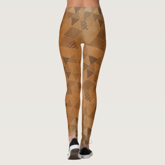 Dreiecke Muster 5 Leggings (Rückseite)