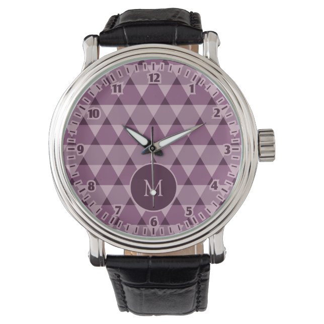 Dreiecke Muster Armbanduhr (Vorderseite)