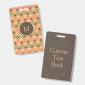 Dreiecke Muster Ausweis (Vorder- & Rückseite)