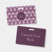 Dreiecke Muster Ausweis (Vorder- & Rückseite)