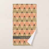 Dreiecke Muster Badhandtuch Set (Handtuch)