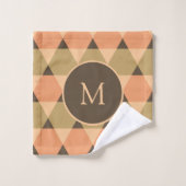 Dreiecke Muster Badhandtuch Set (Waschlappen)