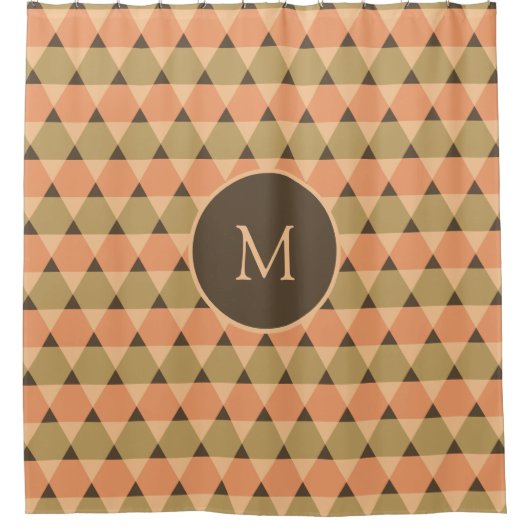 Dreiecke Muster Duschvorhang (Vorderseite)