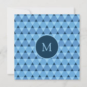 Dreiecke Muster Einladung (Vorderseite)