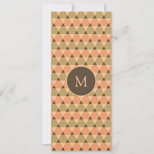 Dreiecke Muster Einladung (Vorderseite)