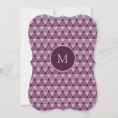 Dreiecke Muster Einladung (Vorderseite)