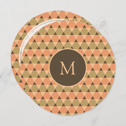 Dreiecke Muster Einladung (Vorne/Hinten)