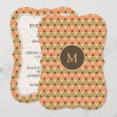 Dreiecke Muster Einladung (Vorne/Hinten)