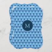 Dreiecke Muster Einladung (Vorne/Hinten)