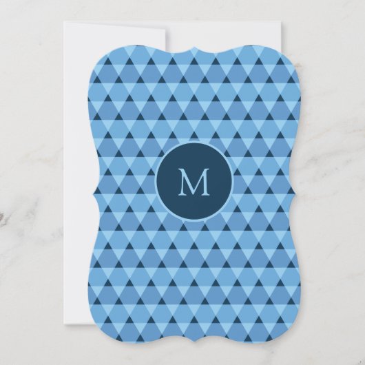 Dreiecke Muster Einladung (Vorderseite)