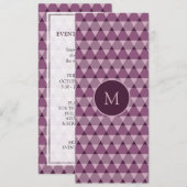 Dreiecke Muster Einladung (Vorne/Hinten)