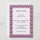 Dreiecke Muster Einladung (Rückseite)