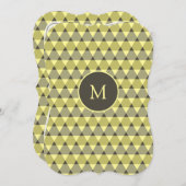 Dreiecke Muster Einladung (Vorne/Hinten)