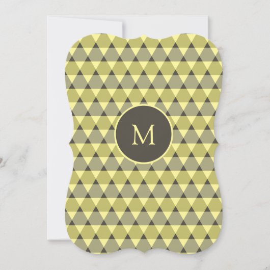 Dreiecke Muster Einladung (Vorderseite)