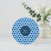 Dreiecke Muster Einladung (Stehend Vorderseite)