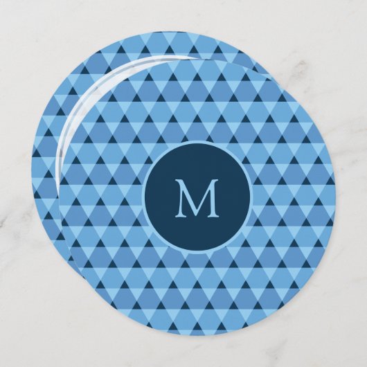 Dreiecke Muster Einladung (Vorne/Hinten)