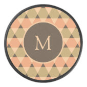 Dreiecke Muster Eishockey Puck (Vorderseite)