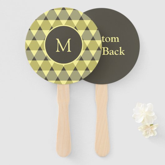 Dreiecke Muster Fächer (Vorne und Hinten)