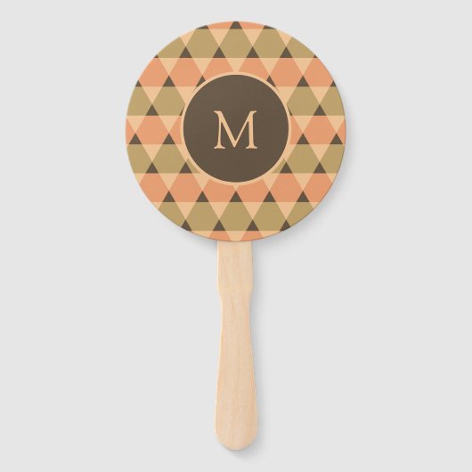 Dreiecke Muster Fächer (Vorderseite)