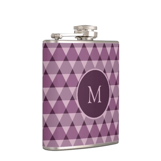 Dreiecke Muster Flachmann (Rechts)