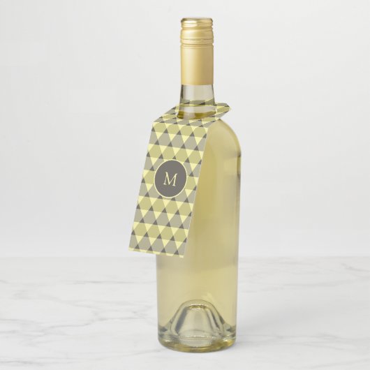 Dreiecke Muster Flaschenanhänger (Angewinkelt)