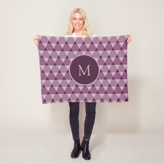 Dreiecke Muster Fleecedecke (Beispiel)