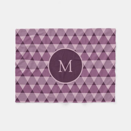 Dreiecke Muster Fleecedecke (Vorderseite (Horizontal))