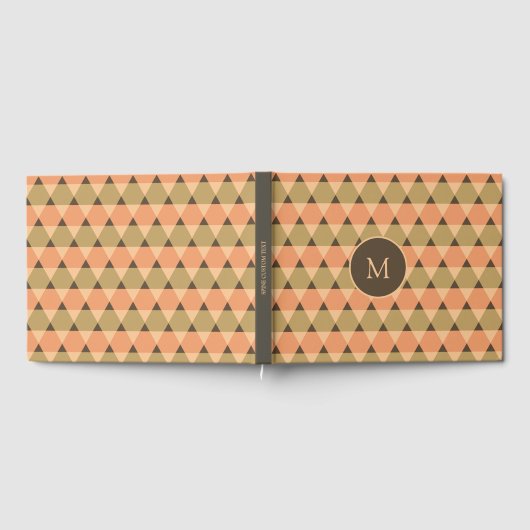 Dreiecke Muster Gästebuch (Voll)