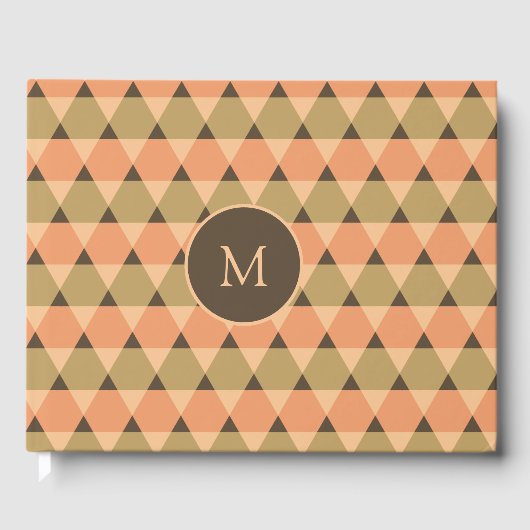 Dreiecke Muster Gästebuch (Vorderseite)