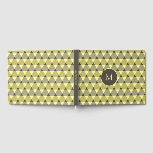 Dreiecke Muster Gästebuch (Voll)