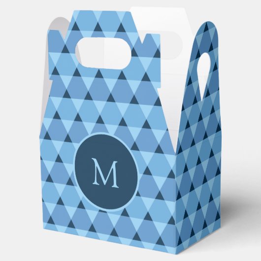 Dreiecke Muster Geschenkschachtel (Geöffnet)