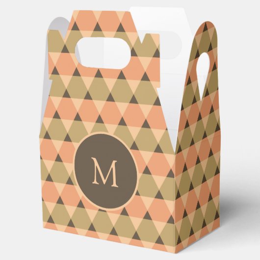 Dreiecke Muster Geschenkschachtel (Geöffnet)