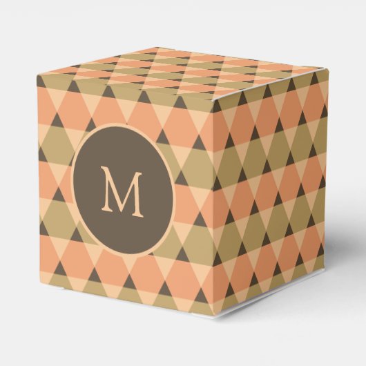 Dreiecke Muster Geschenkschachtel (Rückseite)