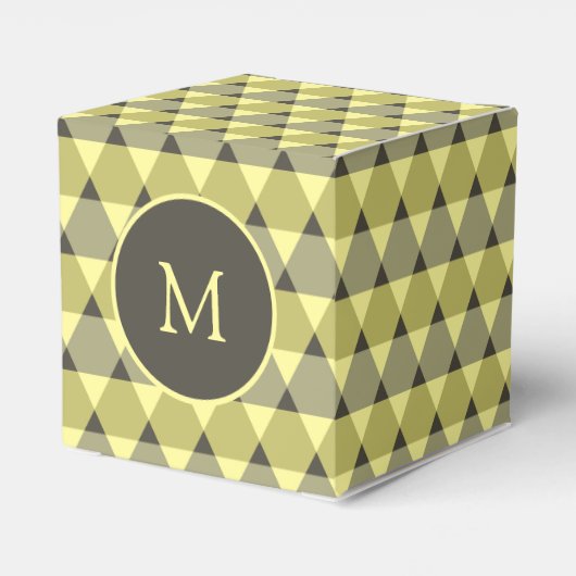 Dreiecke Muster Geschenkschachtel (Rückseite)