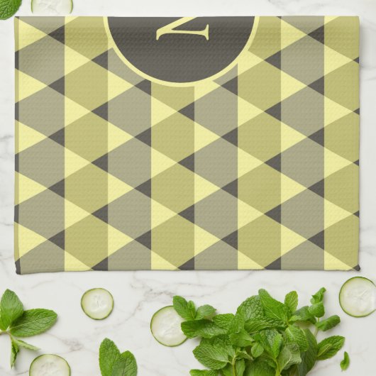 Dreiecke Muster Geschirrtuch (Gefaltet)