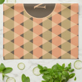 Dreiecke Muster Geschirrtuch (Gefaltet)