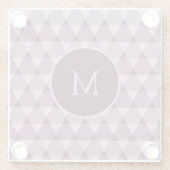 Dreiecke Muster Glasuntersetzer (Rückseite)