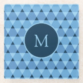 Dreiecke Muster Glasuntersetzer (Vorderseite)