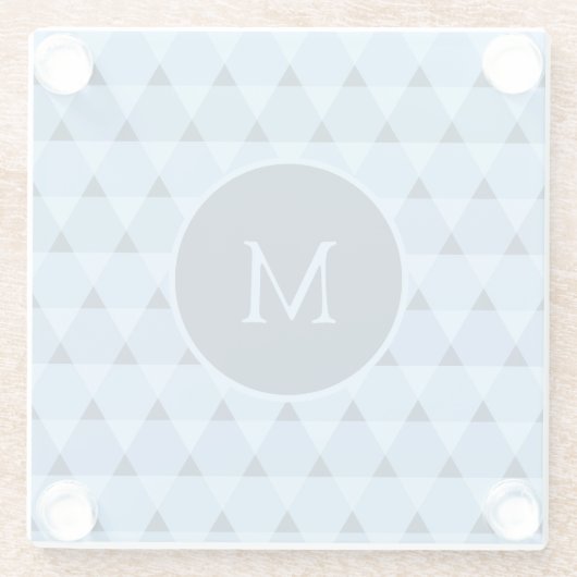Dreiecke Muster Glasuntersetzer (Rückseite)