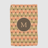 Dreiecke Muster Golfhandtuch (Vorderseite)