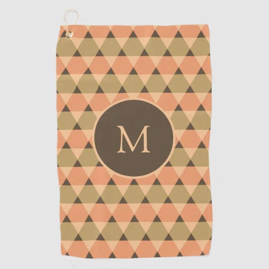 Dreiecke Muster Golfhandtuch (Vorderseite)