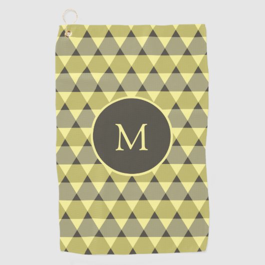 Dreiecke Muster Golfhandtuch (Vorderseite)