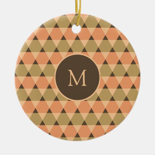 Dreiecke Muster Keramik Ornament (Vorne)