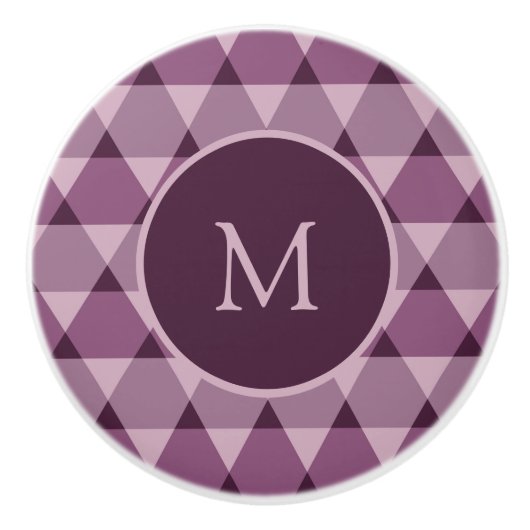 Dreiecke Muster Keramikknauf (Vorderseite)