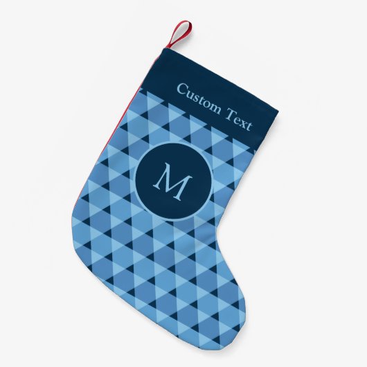 Dreiecke Muster Kleiner Weihnachtsstrumpf (Vorderansicht (hängend))