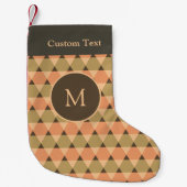 Dreiecke Muster Kleiner Weihnachtsstrumpf (Vorderseite)