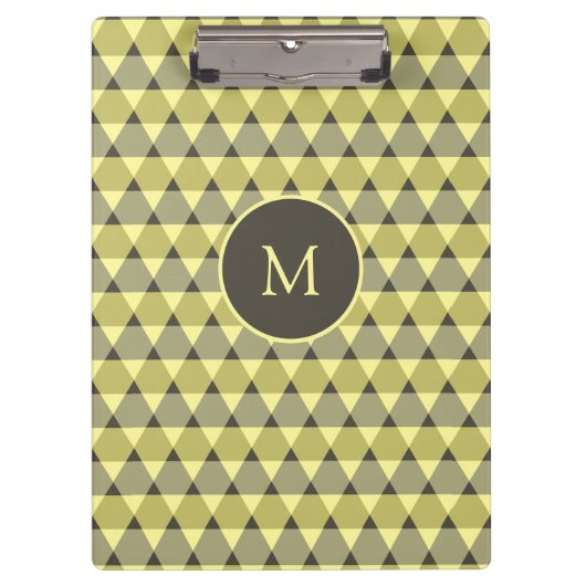 Dreiecke Muster Klemmbrett (Vorderseite)