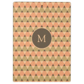 Dreiecke Muster Klemmbrett (Rückseite)