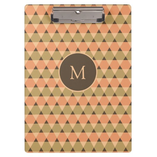 Dreiecke Muster Klemmbrett (Vorderseite)