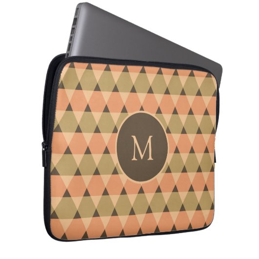 Dreiecke Muster Laptopschutzhülle (Vorne Rechts)